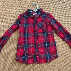 Max Studio Kids Red and Blue Plaid Button Down Shirt